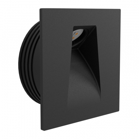 SURSE ILUMINAT - Spot incastrat EGLO MECINOS 99644, LED 2W, 200lm, 3000K, Otel, Negru