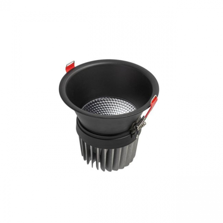 SURSE ILUMINAT - Spot incastrat fix Arelux XKAPPA KA04UWW SBK 25W COB CREE 2700K 1832 lm 220-240V AC CRI90 Negru sablat IP40