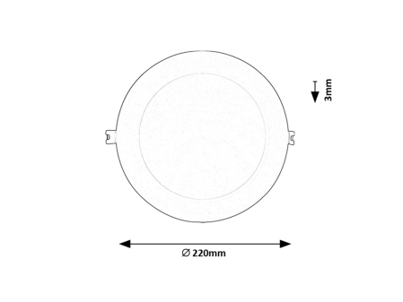 Spot incastrat slim fix Rabalux Shaun2 LED 18W 1220lm 3000 plastic white stil minimal 230V, 50Hz IP20 71219 [6]