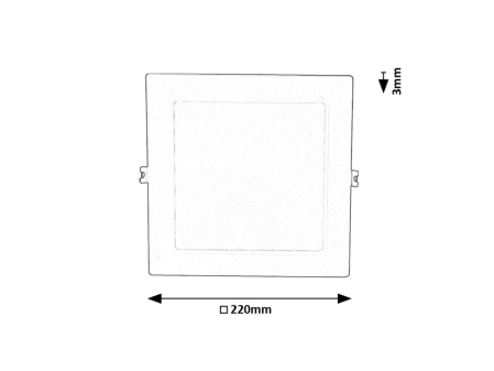 Spot incastrat slim fix Rabalux Shaun2 LED 18W 1220lm 3000 plastic white stil minimal 230V, 50Hz IP20 71223 [4]