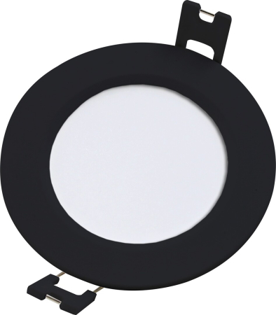 Spoturi LED - Spot incastrat slim fix Rabalux Shaun2 LED 3W 220lm 4000K plastic black stil minimal, IP20 71240