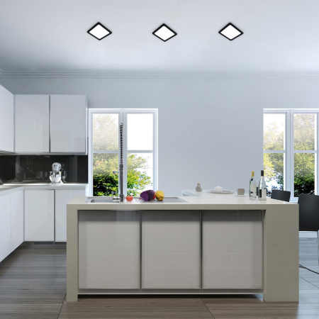 Spot incastrat slim fix Rabalux Shaun2 LED 3W 220lm 4000 plastic black stil minimal 230V, 50Hz IP20 71262 [7]