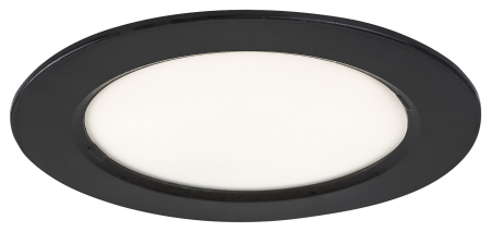 Spoturi LED - Spot incastrat slim fix Rabalux Shaun2 LED 6W 420lm 4000K plastic black stil minimal, IP20 71241