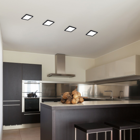 Spot incastrat slim fix Rabalux Shaun2 LED 6W 420lm 4000 plastic black stil minimal 230V, 50Hz IP20 71263 [6]
