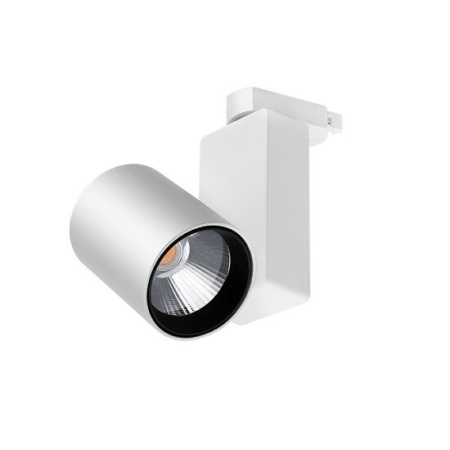 Proiectoare pe sina MONOFAZATA - SPOT LED PE SINA ALB 3000K 30W 2600LM COB BR PLUS