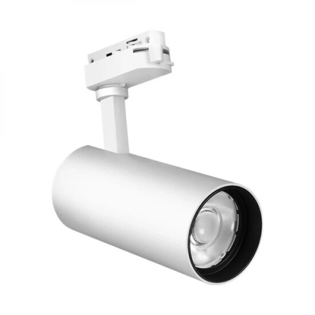 Proiectoare pe sina MONOFAZATA - SPOT LED PE SINA ALB 3000K 30W 2660LM COB BR PLUS