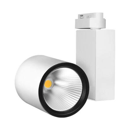 Proiectoare pe sina MONOFAZATA - SPOT LED PE SINA ALB 3000K 30W 2660LM COB BR PLUS