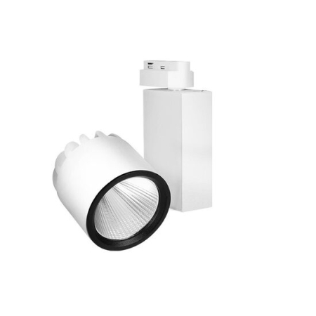 Proiectoare pe sina MONOFAZATA - SPOT LED PE SINA ALB 3000K 30W 2660LM COB BRPLUS