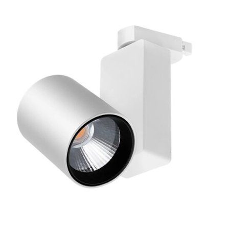 Proiectoare pe sina MONOFAZATA - SPOT LED PE SINA ALB 4000K 30W 2600LM COB BR PLUS