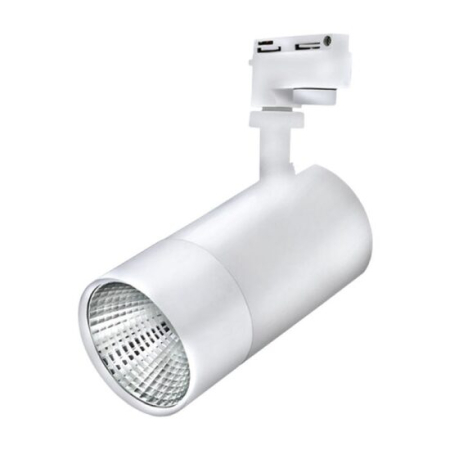 Proiectoare pe sina MONOFAZATA - SPOT LED PE SINA ALB 4000K 30W 2660LM COB BR PLUS