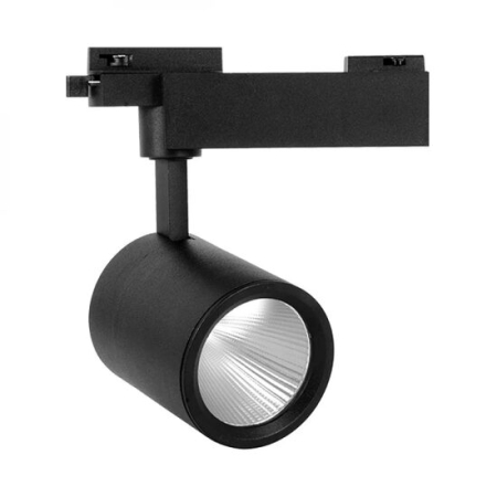 Proiectoare pe sina MONOFAZATA - SPOT LED PE SINA NEGRU 3000K 30W 2660LM COB BR PLUS