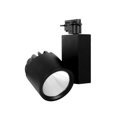 Proiectoare pe sina MONOFAZATA - SPOT LED PE SINA NEGRU 3000K 30W 2660LM COB BRPLUS