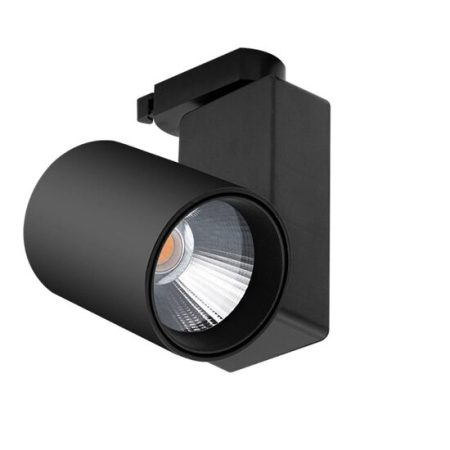 Proiectoare pe sina MONOFAZATA - SPOT LED PE SINA NEGRU 4000K 30W 2600LM COB BR PLUS