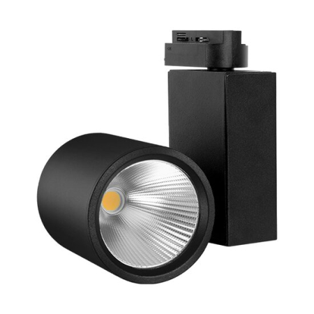 Proiectoare pe sina MONOFAZATA - SPOT LED PE SINA NEGRU 4000K 30W 2660LM COB BR PLUS