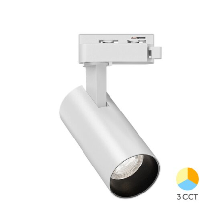 Proiectoare pe sina MONOFAZATA - SPOT LED PE SINA-P15-ALB 3in1 15W 1560LM MONOFAZIC