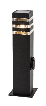 Stalp exterior cu priza Rabalux Ankara E27    aluminiu anthracite stil modern 230V, 50Hz IP44 77122 [5]
