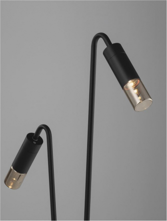 Stalp exterior Nova Luce AETHER 9030849 LED 10W 3000K 141lm Sandy Black Aluminium & Smoking Glass  IP65 [5]