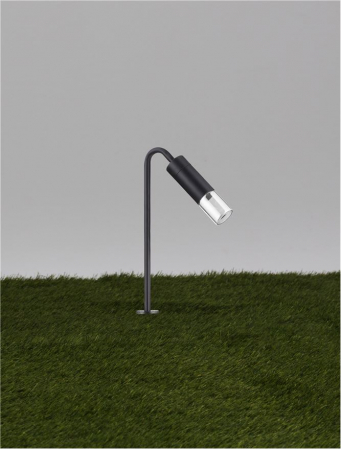 Stalp exterior Nova Luce AETHER 9030850 LED 5W 3000K 71lm Sandy Black Aluminium & Smoking Glass  IP65 [3]