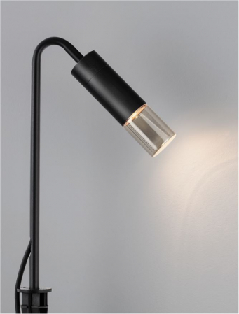 Stalp exterior Nova Luce AETHER 9030850 LED 5W 3000K 71lm Sandy Black Aluminium & Smoking Glass  IP65 [2]