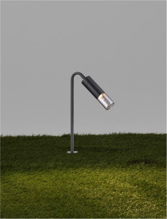 Stalp exterior Nova Luce AETHER 9030850 LED 5W 3000K 71lm Sandy Black Aluminium & Smoking Glass  IP65 [4]
