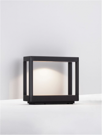 Stalp exterior Nova Luce COSMIC 9030589 LED 8W 3000K 407lm Sandy Black Die-Casting Aluminium & Clear Glass   IP65 [2]