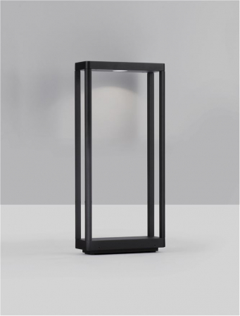 Stalp exterior Nova Luce COSMIC 9030590 LED 8W 3000K 491lm Sandy Black Die-Casting Aluminium & Clear Glass   IP65 [3]