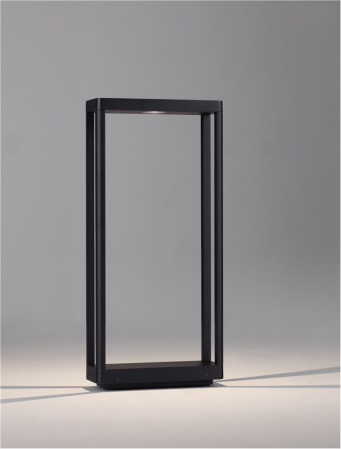 Stalp exterior Nova Luce COSMIC 9030590 LED 8W 3000K 491lm Sandy Black Die-Casting Aluminium & Clear Glass   IP65 [2]
