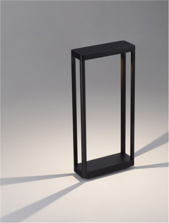 Stalp exterior Nova Luce COSMIC 9030590 LED 8W 3000K 491lm Sandy Black Die-Casting Aluminium & Clear Glass   IP65 [4]