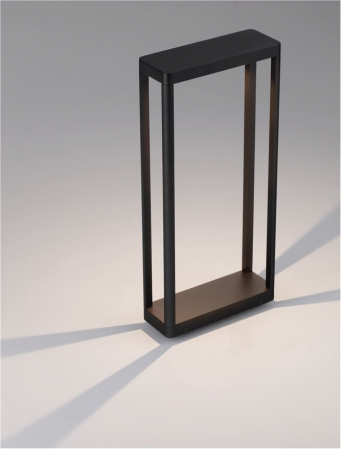 Stalp exterior Nova Luce COSMIC 9030590 LED 8W 3000K 491lm Sandy Black Die-Casting Aluminium & Clear Glass   IP65 [5]