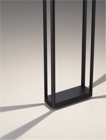 Stalp exterior Nova Luce COSMIC 9030591 LED 8W 3000K 489lm Sandy Black Die-Casting Aluminium & Clear Glass   IP65 [8]