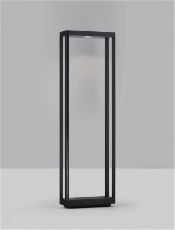 Stalp exterior Nova Luce COSMIC 9030591 LED 8W 3000K 489lm Sandy Black Die-Casting Aluminium & Clear Glass   IP65 [2]