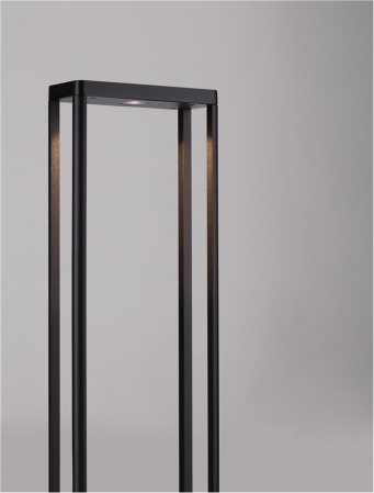 Stalp exterior Nova Luce COSMIC 9030591 LED 8W 3000K 489lm Sandy Black Die-Casting Aluminium & Clear Glass   IP65 [7]