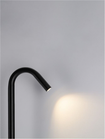 Stalp exterior Nova Luce GLEAM 9030846 LED 5W 3000K 183lm Sandy Black Aluminium & Clear Glass   IP65 [6]