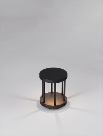 Stalp exterior Nova Luce NEREU 9030586 LED 8W 3000K 428lm Sandy Black Die-Casting Aluminium & Clear Glass   IP65 [6]