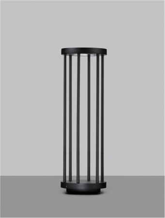 Stalp exterior Nova Luce NEREUS 9030587 LED 8W 3000K 519lm Sandy Black Die-Casting Aluminium & Clear Glass   IP65 [3]