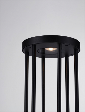 Stalp exterior Nova Luce NEREUS 9030588 LED 8W 3000K 501lm Sandy Black Die-Casting Aluminium & Clear Glass   IP65 [9]