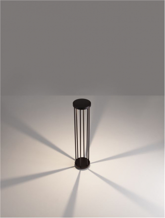 Stalp exterior Nova Luce NEREUS 9030588 LED 8W 3000K 501lm Sandy Black Die-Casting Aluminium & Clear Glass   IP65 [8]