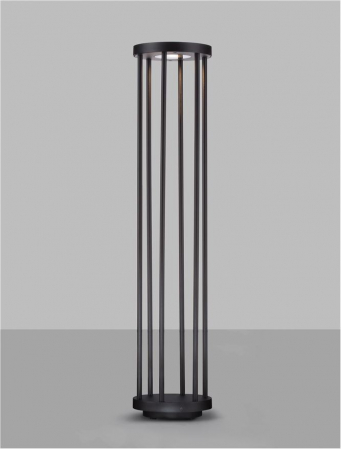 Stalp exterior Nova Luce NEREUS 9030588 LED 8W 3000K 501lm Sandy Black Die-Casting Aluminium & Clear Glass   IP65 [3]