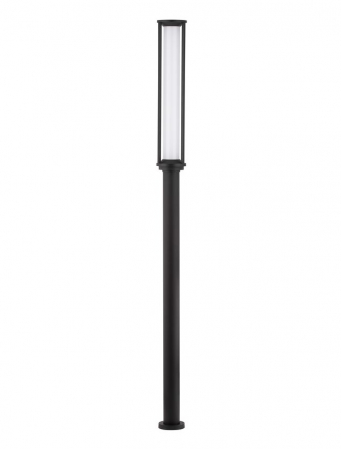 ILUMINAT EXTERIOR - Stalp exterior Nova Luce SOLSTICE 9030626 LED 16W 3000K 1130lm Sandy Black Die-Casting Aluminium & Polycarbonate Frost   IP65