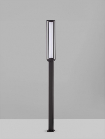 Stalp exterior Nova Luce SOLSTICE 9030627 LED 16W 3000K 1105lm Sandy Black Die-Casting Aluminium & Polycarbonate Frost   IP65 [6]