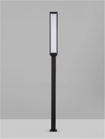 Stalp exterior Nova Luce SOLSTICE 9030627 LED 16W 3000K 1105lm Sandy Black Die-Casting Aluminium & Polycarbonate Frost   IP65 [3]