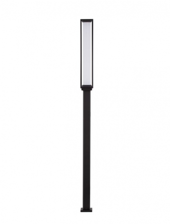 ILUMINAT EXTERIOR - Stalp exterior Nova Luce SOLSTICE 9030627 LED 16W 3000K 1105lm Sandy Black Die-Casting Aluminium & Polycarbonate Frost   IP65
