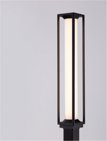 Stalp exterior Nova Luce SOLSTICE 9030627 LED 16W 3000K 1105lm Sandy Black Die-Casting Aluminium & Polycarbonate Frost   IP65 [8]