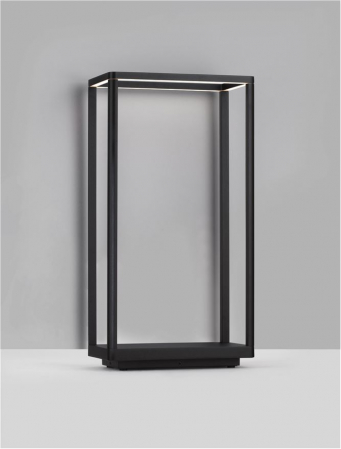 Stalp exterior Nova Luce VEL 9030571 LED 9W 3000K 344lm Sandy Black Die-Casting Aluminium & Polycarbonate Frost   IP65 [3]