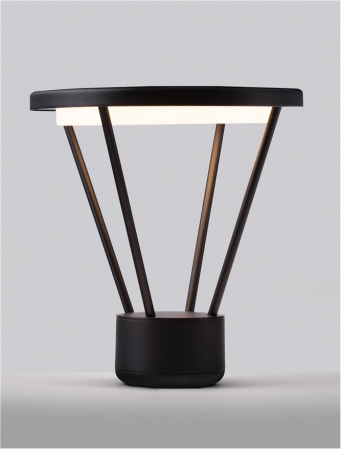 Stalp exterior Nova Luce VIRTUS 9030572 LED 16W 3000K 1190lm Sandy Black Die-Casting Aluminium & Polycarbonate Frost   IP65 [4]