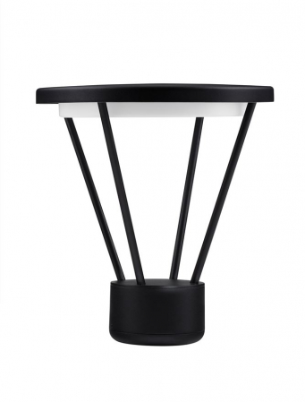 ILUMINAT EXTERIOR - Stalp exterior Nova Luce VIRTUS 9030572 LED 16W 3000K 1190lm Sandy Black Die-Casting Aluminium & Polycarbonate Frost   IP65