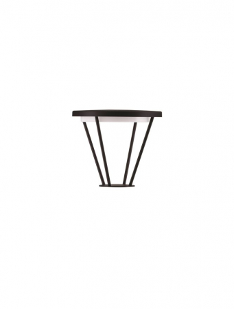 ILUMINAT EXTERIOR - Stalp exterior Nova Luce VIRTUS 9030573 LED 16W 3000K 1190lm Sandy Black Die-Casting Aluminium & Polycarbonate Frost   IP65