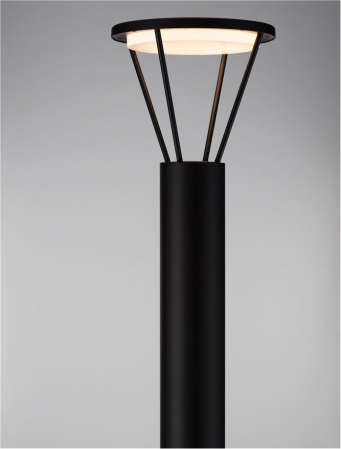 Stalp exterior Nova Luce VIRTUS 9030575 LED 16W 3000K 1195lm Sandy Black Die-Casting Aluminium & Polycarbonate Frost   IP65 [5]