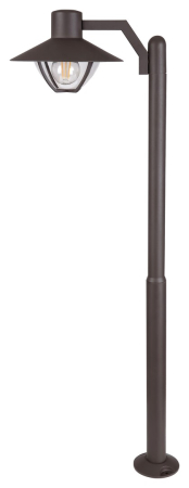ILUMINAT EXTERIOR - Stalp exterior Rabalux Almada E27 aluminiu brown stil modern, IP44 7886