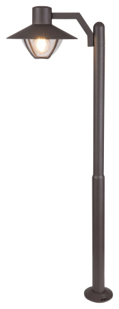 Stalp exterior Rabalux Almada E27 aluminiu brown stil modern, IP44 7886 [1]
